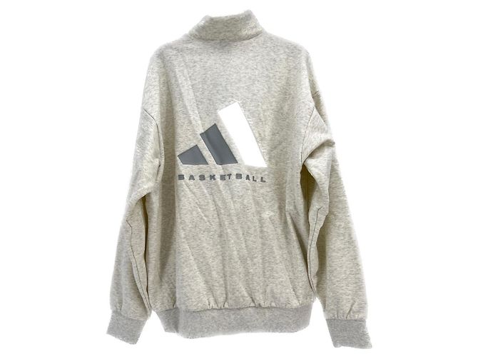 ADIDAS Strickwaren und Sweatshirts T.International M Polyester Grau - Ansicht 2