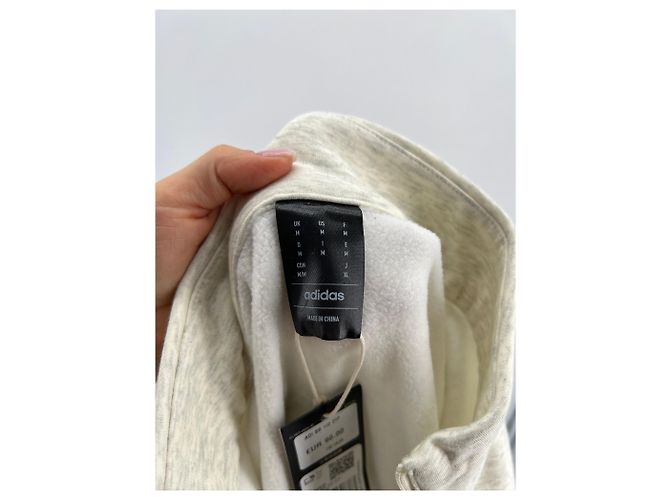 ADIDAS Strickwaren und Sweatshirts T.International M Polyester Grau - Ansicht 3