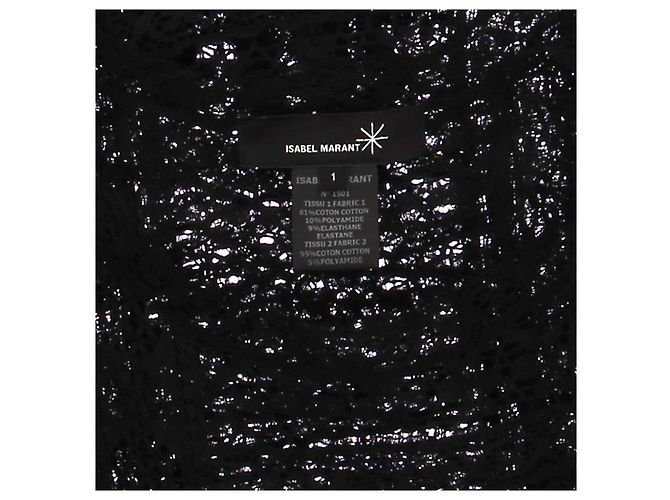ISABEL MARANT Vestidos T.0-5 1 Algodón Negro - vista 5