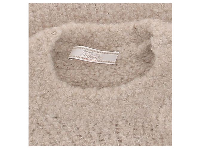 Autre Marque TAK ORI Strickwaren T.International S Wolle Beige - Ansicht 5