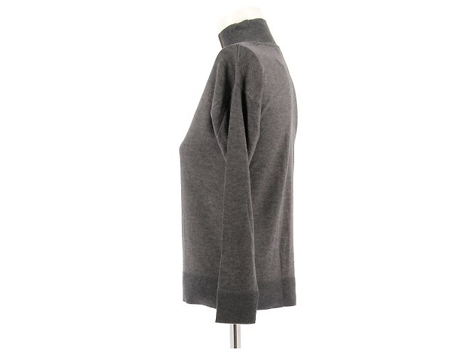 Autre Marque VAKKO Strickwaren T.International XS Viskose Grau - Ansicht 4