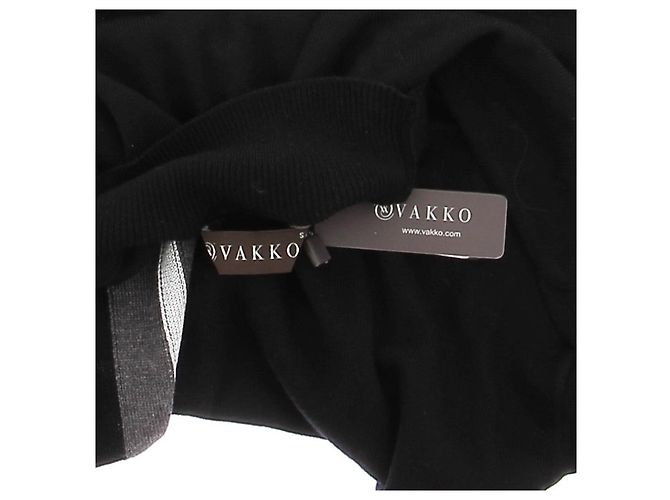 Autre Marque VAKKO Strickwaren T.International S Viskose Schwarz - Ansicht 5