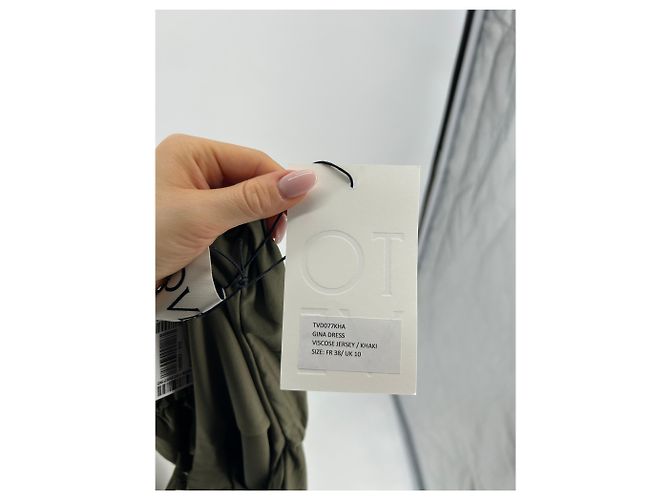 Autre Marque TOVE Kleid T.FR 38 Viskose Khaki - Ansicht 5