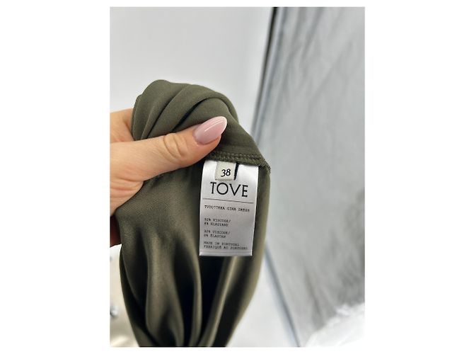 Autre Marque TOVE Kleid T.FR 38 Viskose Khaki - Ansicht 7