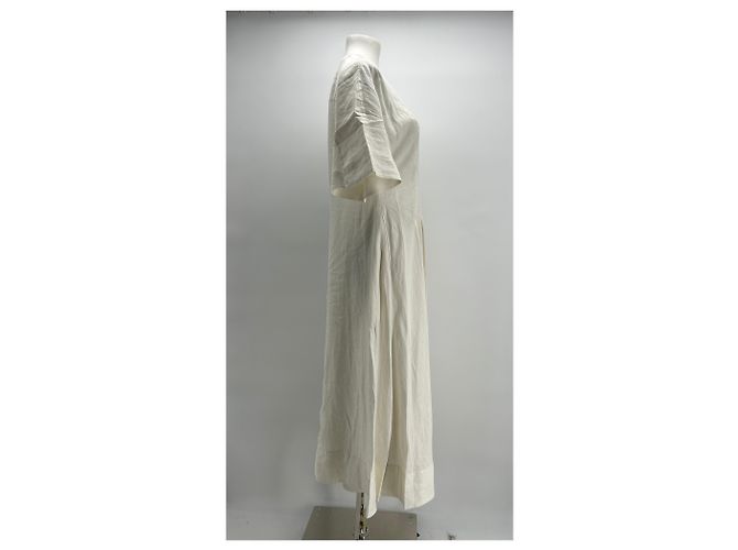 Vestido COS T.FR 38 de lino Blanco - vista 3