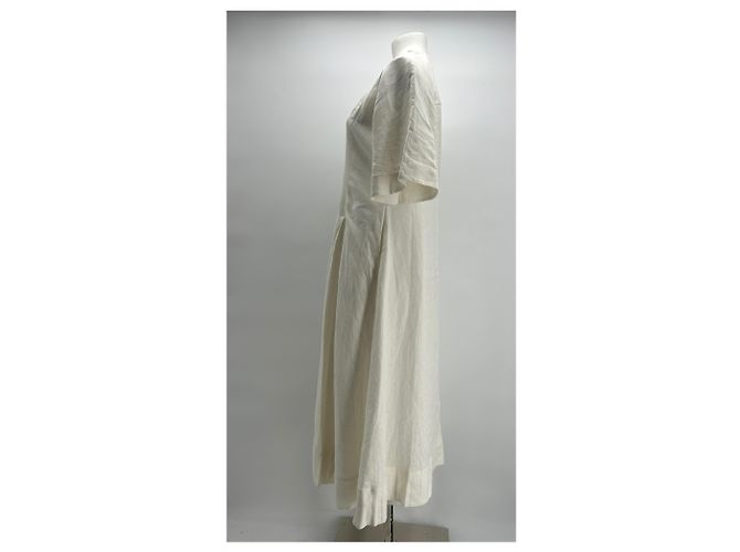 Vestido COS T.FR 38 de lino Blanco - vista 4