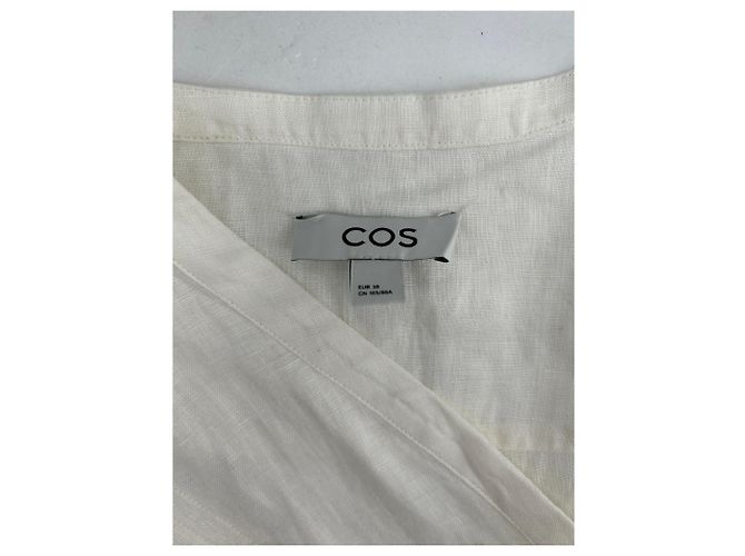 Vestido COS T.FR 38 de lino Blanco - vista 5