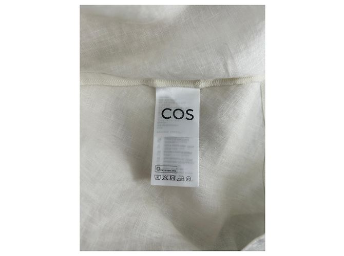 Vestido COS T.FR 38 de lino Blanco - vista 7