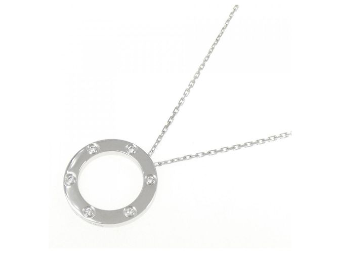 Collana Love Cartier in oro bianco 18K - vista 2