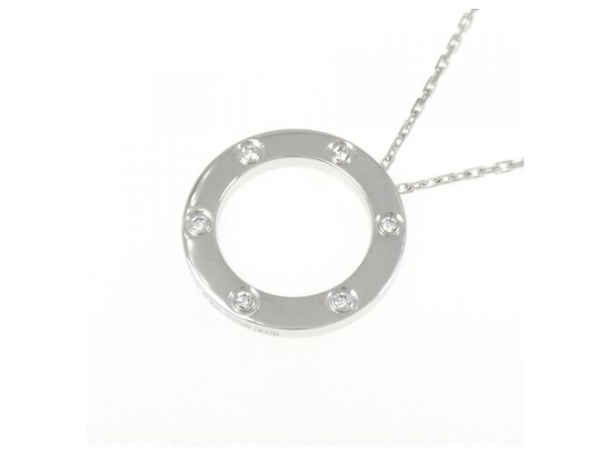 Collana Love Cartier in oro bianco 18K - vista 3