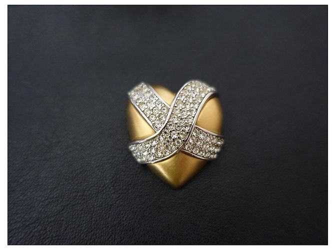 Spilla a forma di cuore Designer Givenchy Vintage 1980 D'oro - vista 7