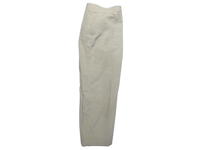 Courreges Courrèges Cordhose Ecru Größe 38 Aus weiß - Ansicht 2