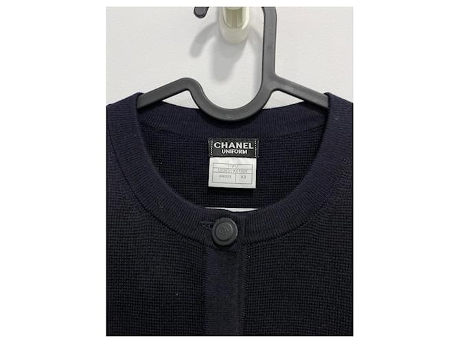 Marineblauer Chanel-Cardigan - Ansicht 4