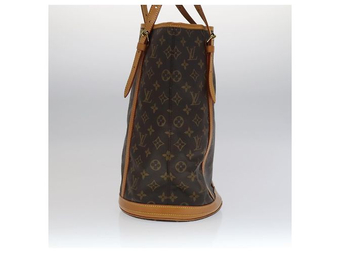 LOUIS VUITTON Borsa a Spalla Monogram Bucket GM M42236 LV Auth yk16923 Monogramma - vista 3