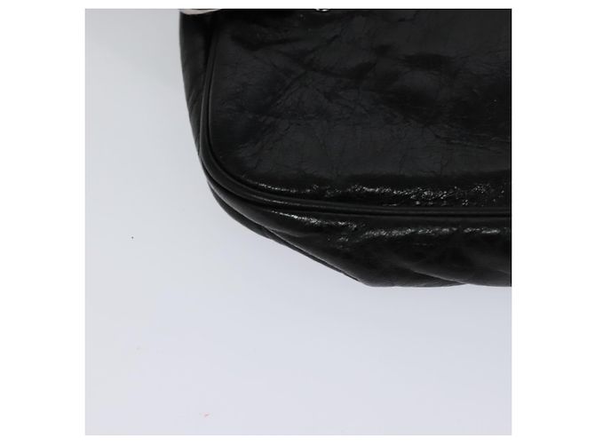 Chloé Borsa a tracolla in pelle nera e argento Chloe Paddington Auth hk2099 Nero - vista 15
