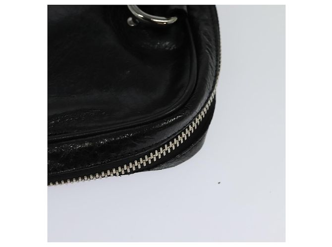 Chloé Borsa a tracolla in pelle nera e argento Chloe Paddington Auth hk2099 Nero - vista 16