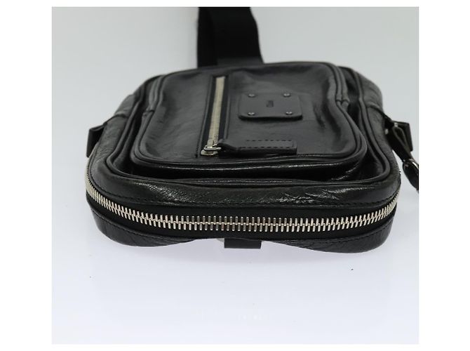 Chloé Borsa a tracolla in pelle nera e argento Chloe Paddington Auth hk2099 Nero - vista 3