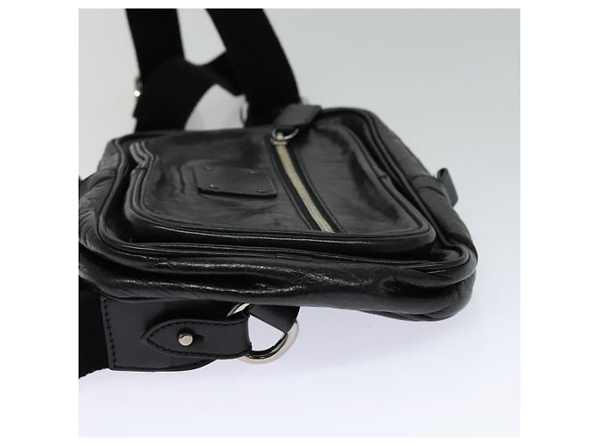 Chloé Borsa a tracolla in pelle nera e argento Chloe Paddington Auth hk2099 Nero - vista 4