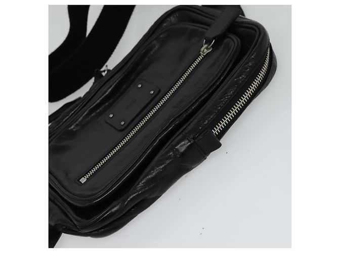 Chloé Borsa a tracolla in pelle nera e argento Chloe Paddington Auth hk2099 Nero - vista 5