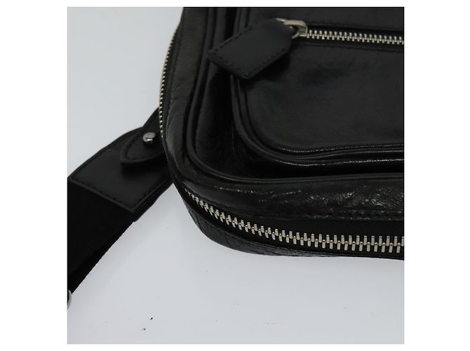 Chloé Borsa a tracolla in pelle nera e argento Chloe Paddington Auth hk2099 Nero - vista 7