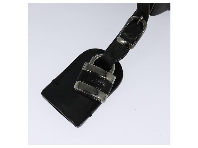 Chloé Borsa a tracolla in pelle nera e argento Chloe Paddington Auth hk2099 Nero - vista 8