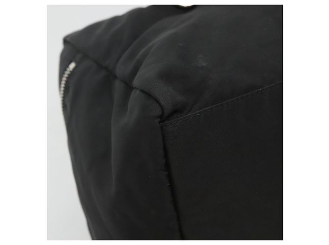 PRADA Borsa a mano in nylon smaltato nero khaki argento autentica hk2037 Cachi - vista 14