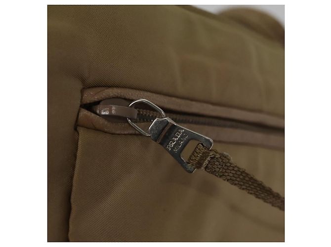 PRADA Borsa Tote Nylon Beige Auth ti2720 - vista 10