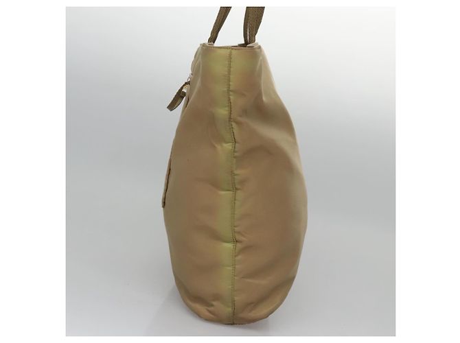 PRADA Borsa Tote Nylon Beige Auth ti2720 - vista 3