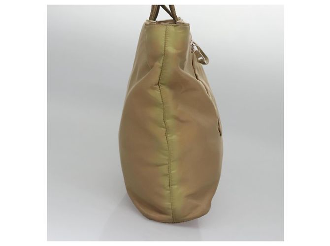 PRADA Borsa Tote Nylon Beige Auth ti2720 - vista 4