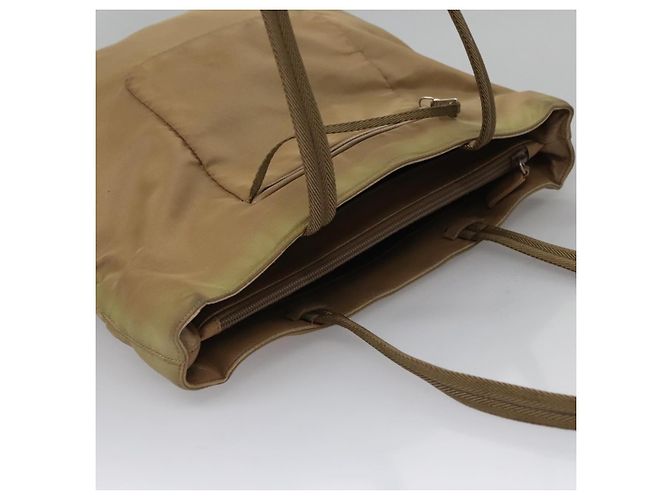 PRADA Borsa Tote Nylon Beige Auth ti2720 - vista 6