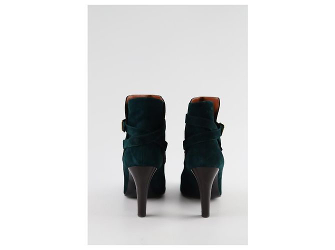 Michel Vivien Stivali in suede verdi - vista 2