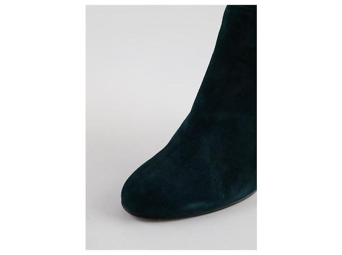 Michel Vivien Stivali in suede verdi - vista 4