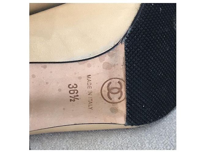 CHANEL Absätze T.EU 36.5 Leder Beige - Ansicht 6