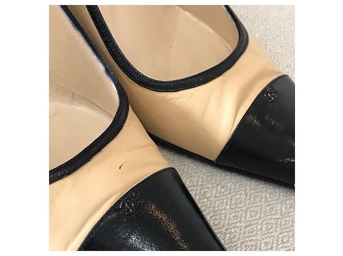 CHANEL Absätze T.EU 36.5 Leder Beige - Ansicht 7