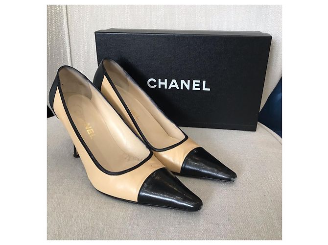 CHANEL Absätze T.EU 36.5 Leder Beige - Ansicht 8