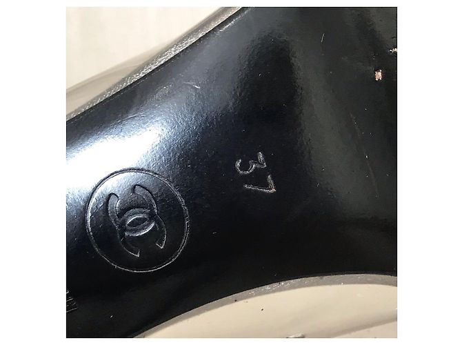 Tacchi CHANEL T.EU 37 Plastica Nero - vista 6
