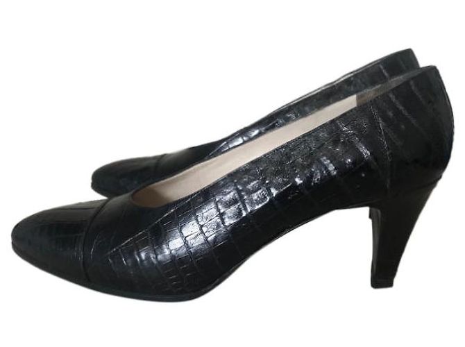 Tacchi CHANEL T.EU 37 Pelli esotiche Nero - vista 9