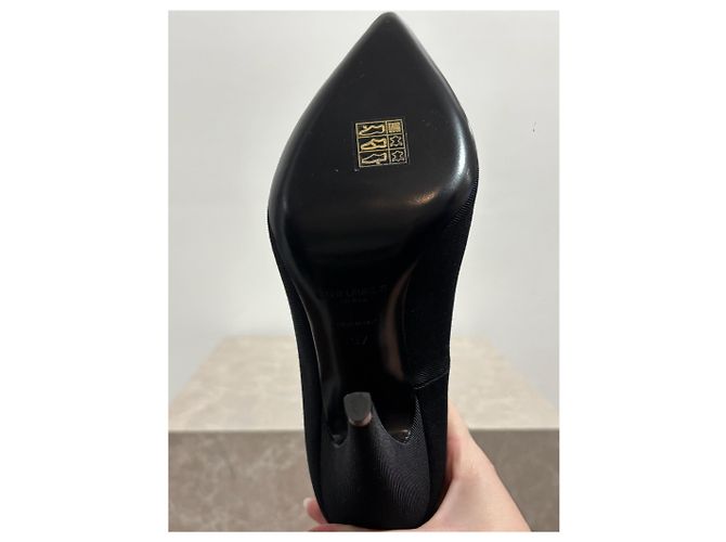 SAINT LAURENT Tacchi T.EU 37 Tessuto Nero - vista 11