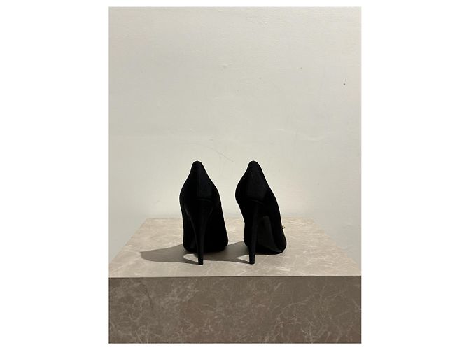 SAINT LAURENT Tacchi T.EU 37 Tessuto Nero - vista 3