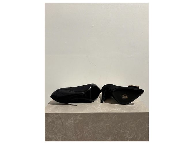 SAINT LAURENT Tacchi T.EU 37 Tessuto Nero - vista 4