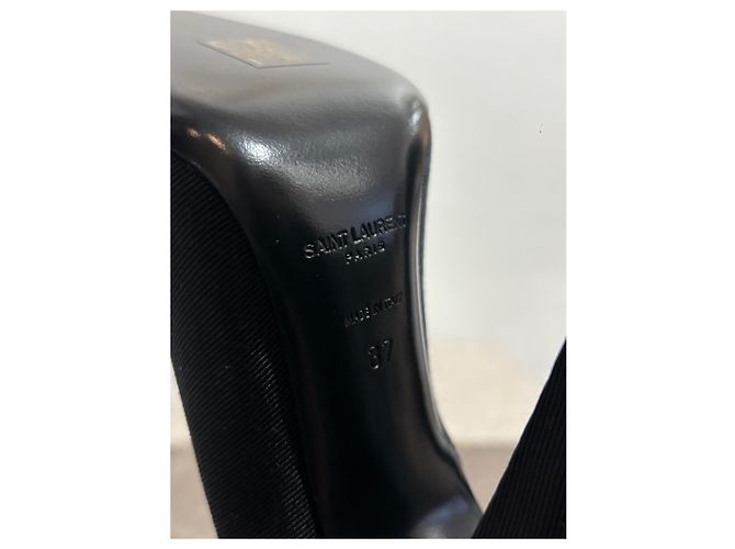 SAINT LAURENT Tacchi T.EU 37 Tessuto Nero - vista 9
