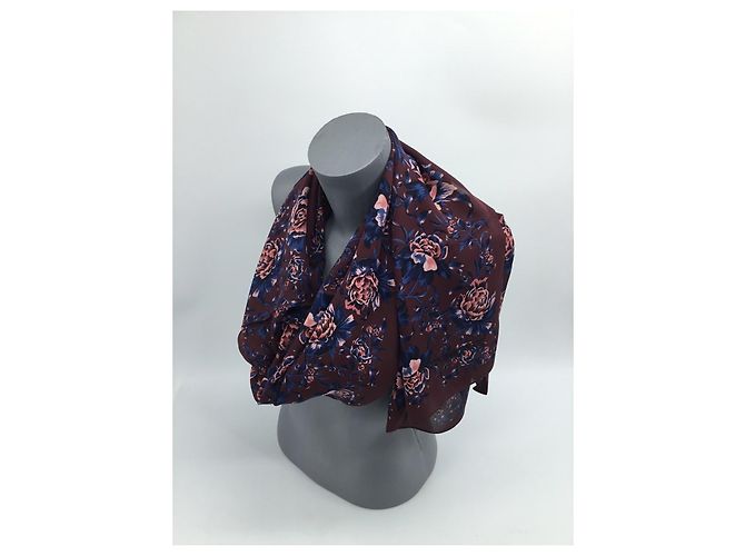 Stola in seta multicolore Burberry - vista 11