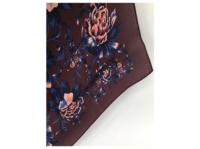 Stola in seta multicolore Burberry - vista 13