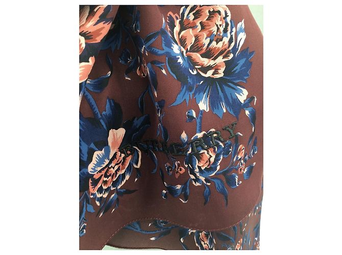 Stola in seta multicolore Burberry - vista 14