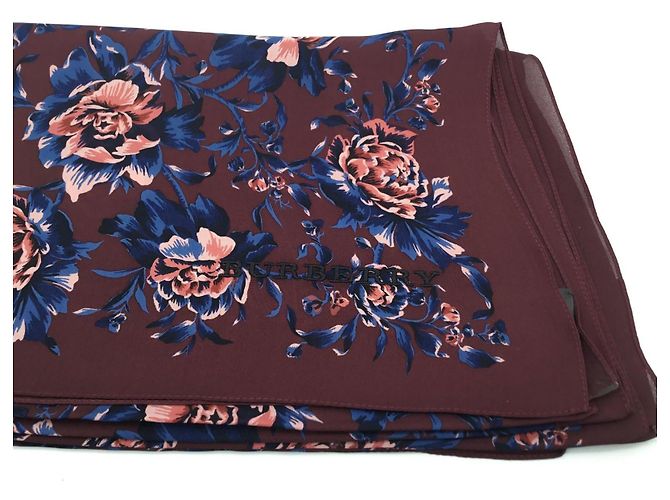 Stola in seta multicolore Burberry - vista 15