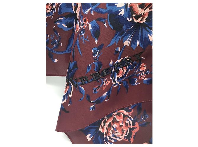 Stola in seta multicolore Burberry - vista 16