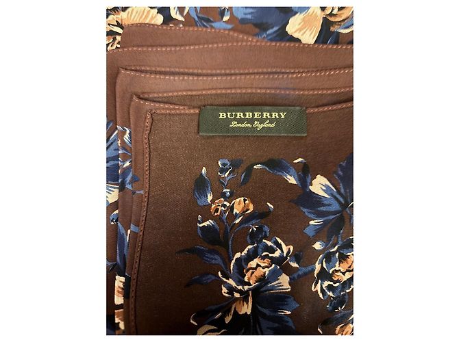 Stola in seta multicolore Burberry - vista 2