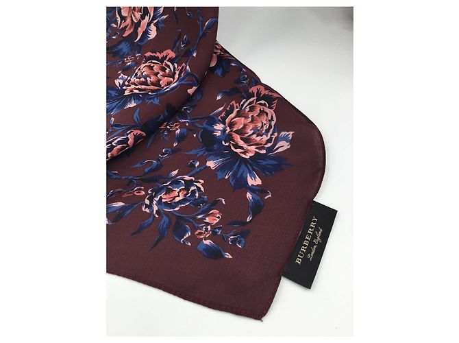 Stola in seta multicolore Burberry - vista 4