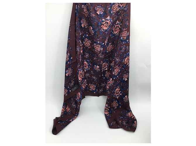 Stola in seta multicolore Burberry - vista 6