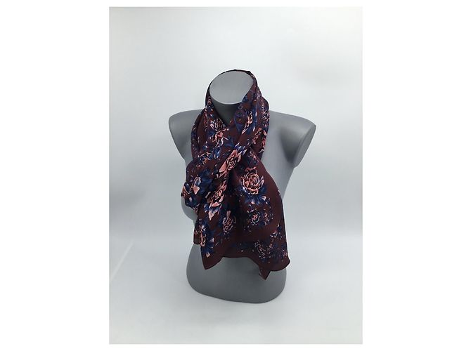Stola in seta multicolore Burberry - vista 7